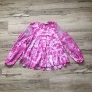 Mango Pink Tie-Dye Top